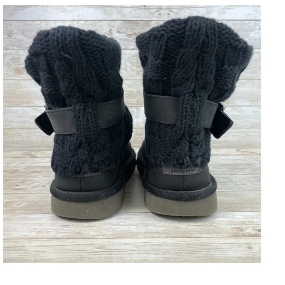 UGG K Cambridge Leather & Sweater Boot 1008174k